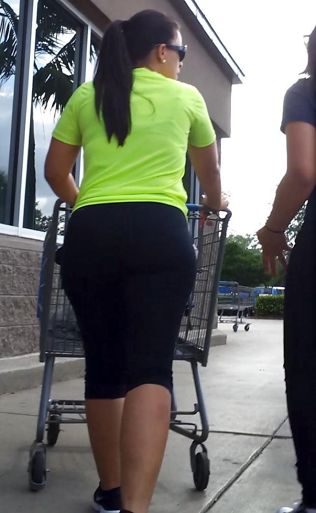 16P THICK Cuban Ass Latina MILF in tights! VOYEUR NICE FATTY