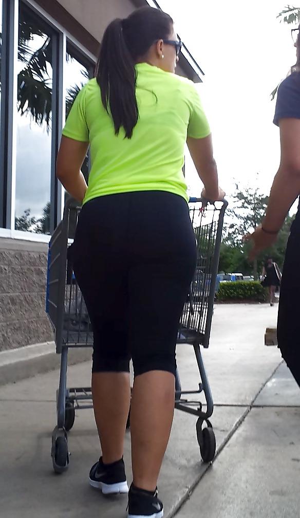 16P THICK Cuban Ass Latina MILF in tights! VOYEUR NICE FATTY