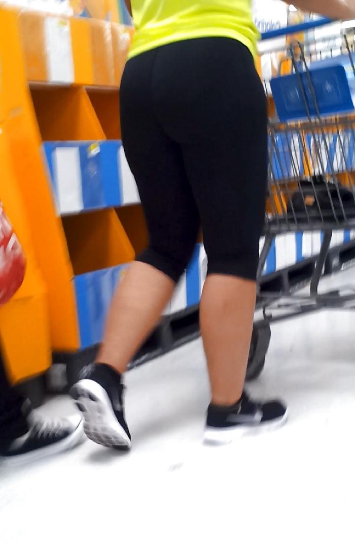 16P THICK Cuban Ass Latina MILF in tights! VOYEUR NICE FATTY