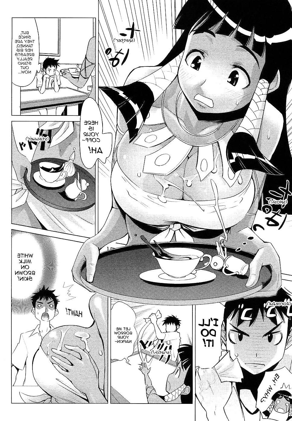 17P Tanned Breasts Cafe