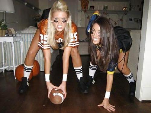 25P Sexy Girls in Football Jerseys