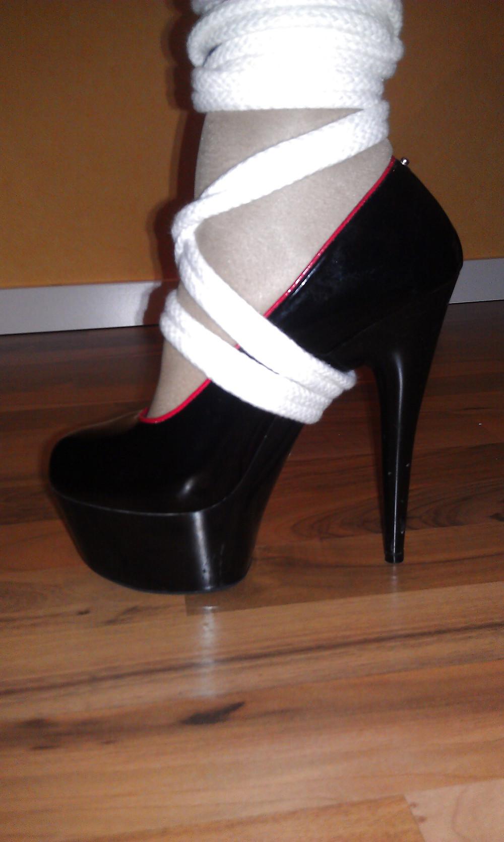 15P 7 layers of Nylon and Bound High Heels for going to