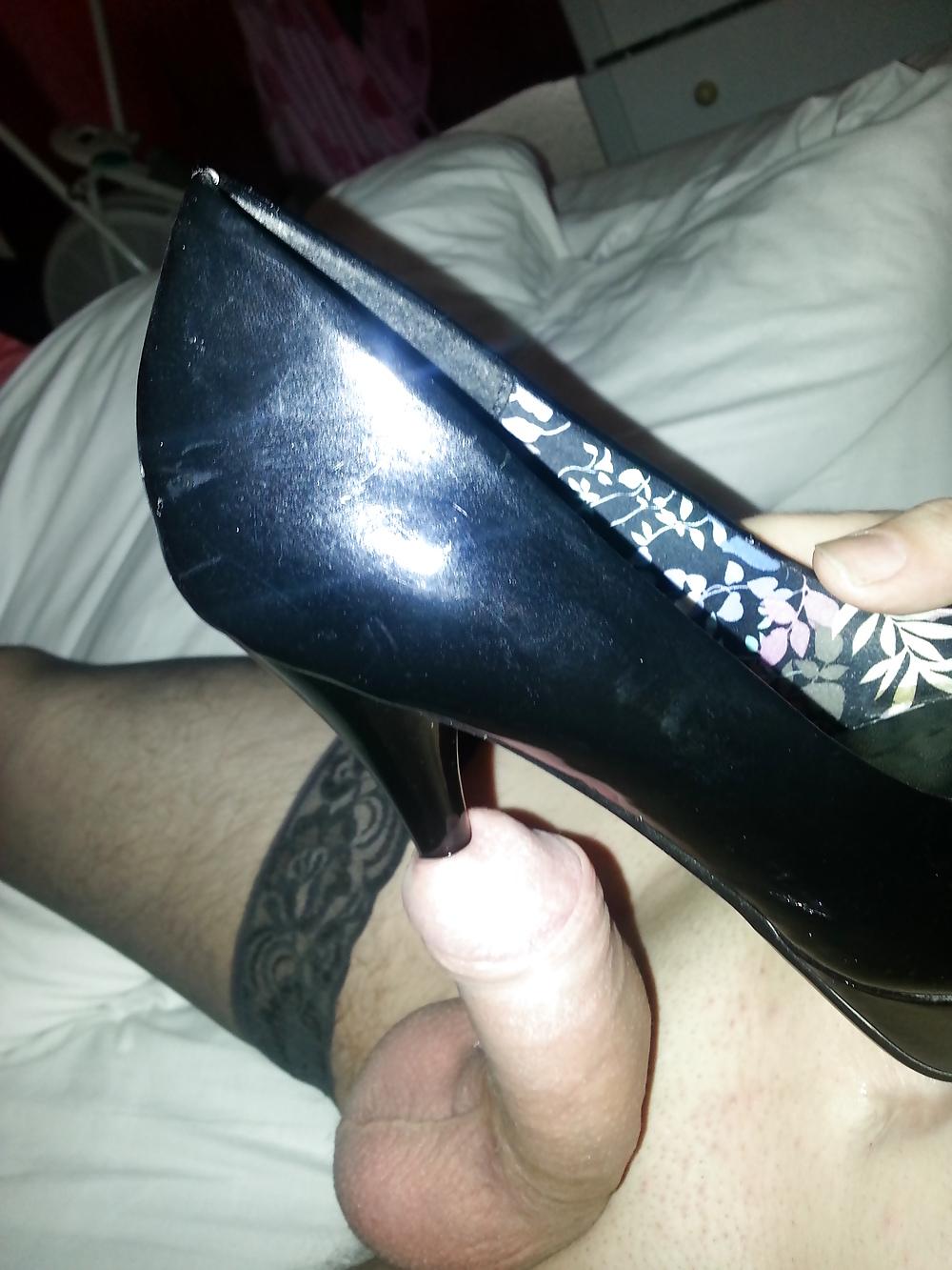 5P High heels insertion tranny