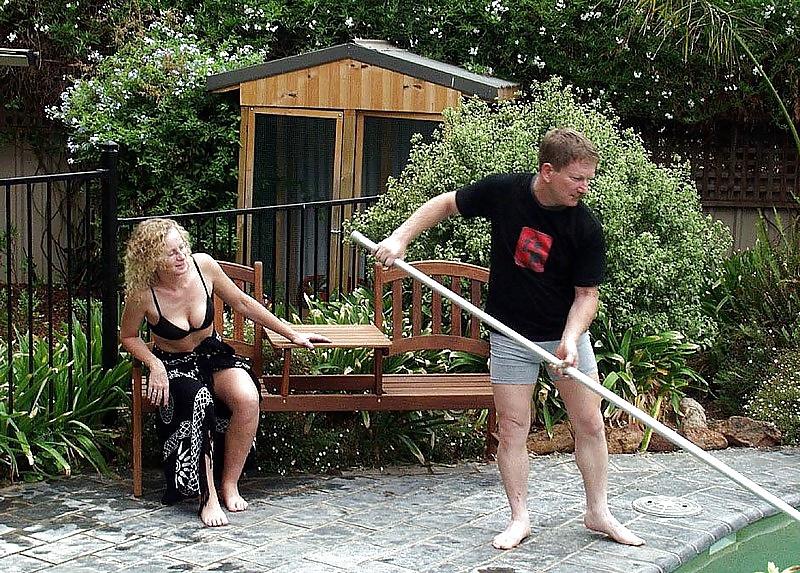 20P In the pool house