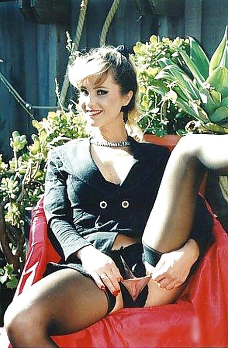 20P Retro stars in Crotchless panties