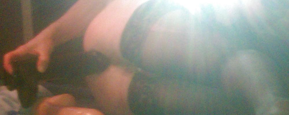 8P Dick Rambone, Black Dildo, fun with Food, Water Bottle