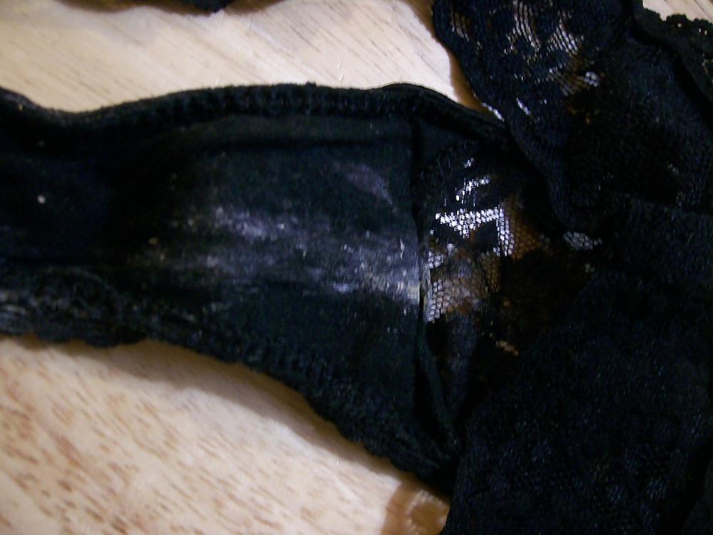 7P My cock with ashleyl's sexy lacy thong, smells so good