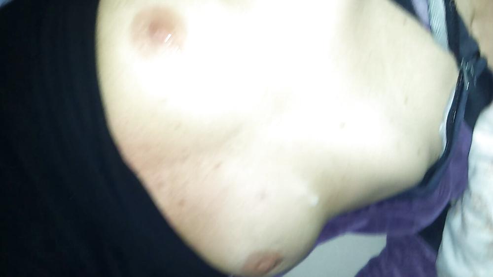 10P Cum on tits's wife and put dick in mouth 
