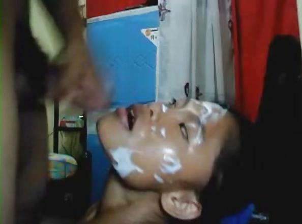 14P Thai bargirl Messy then sucks her BF for me