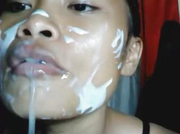 14P Thai bargirl Messy then sucks her BF for me