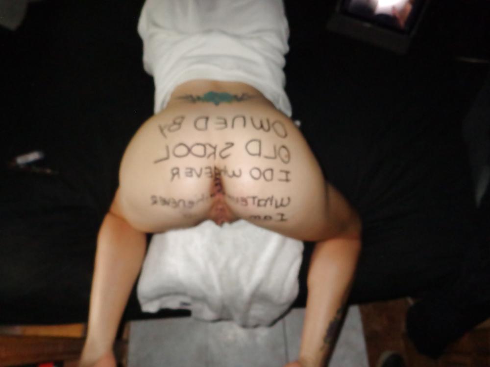 25P Nasty Slut Body Writing Creampie Sex Set 004