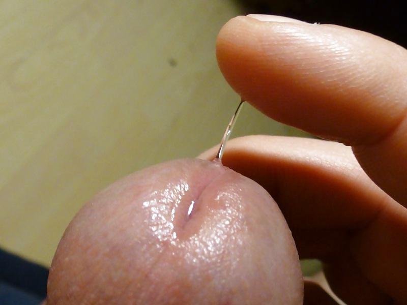 17P Precum and ruined orgasm with a bound cock