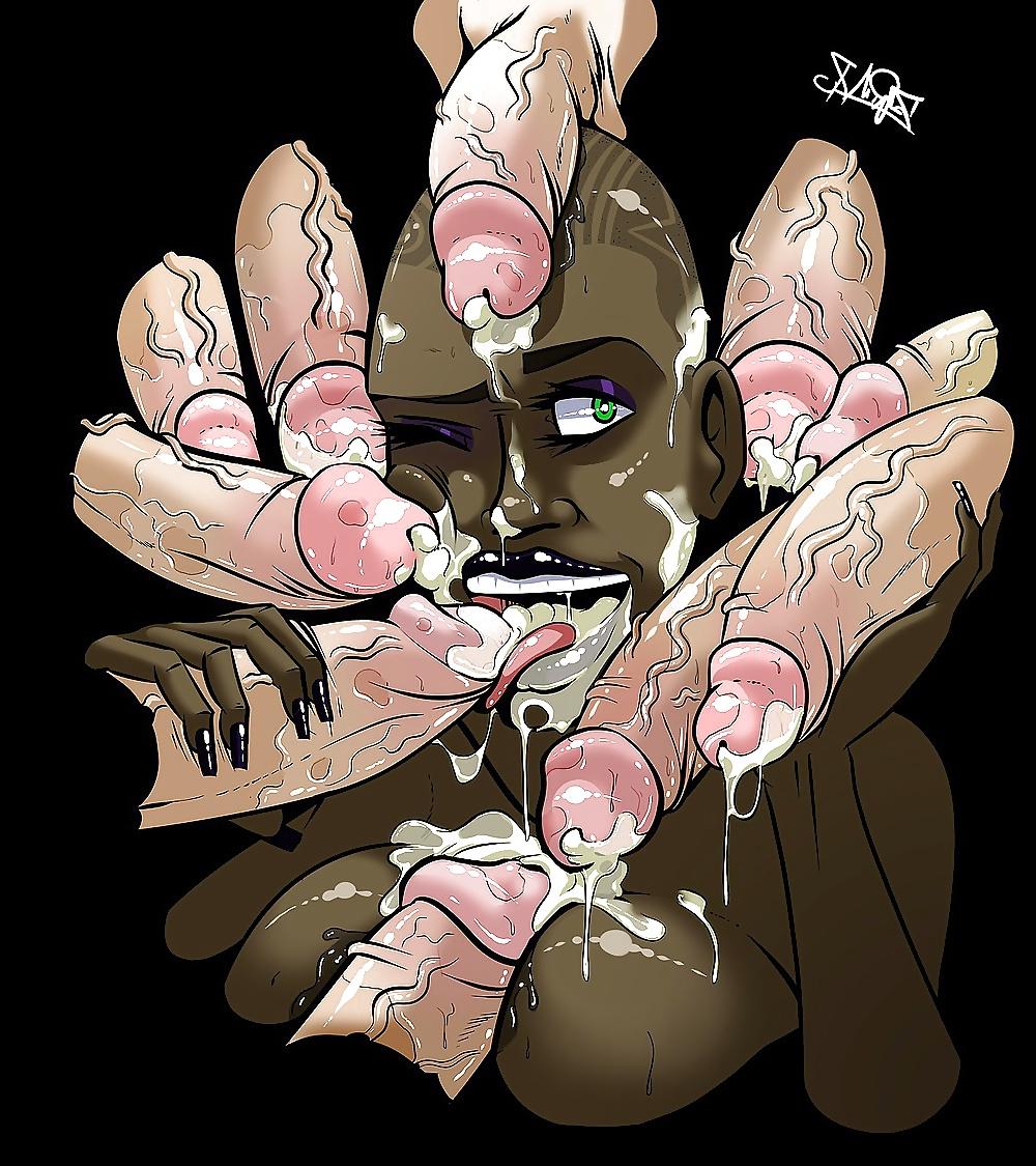 25P Extreme BBC Sissy Hentai Monster Dildo Fist 7