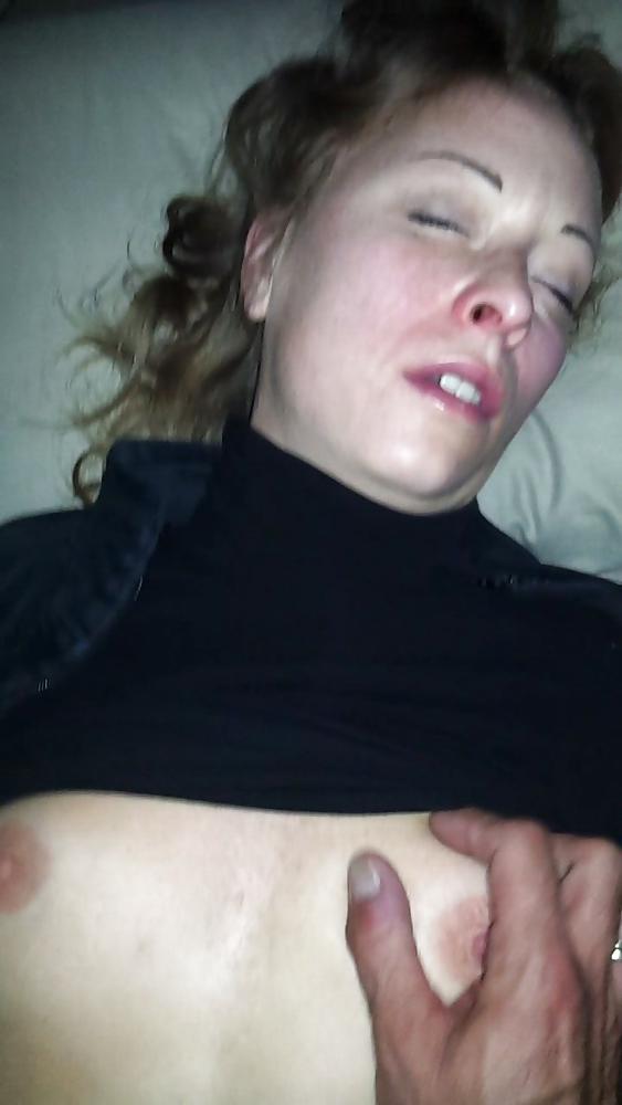 14P My lovely real wife  i cum on tits and.......
