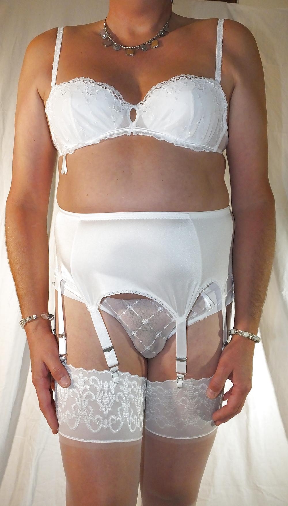 25P White Pantie for Vintage Shemale
