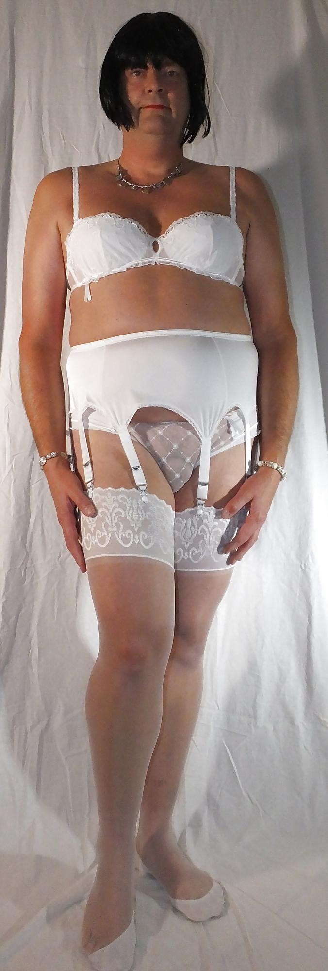 25P White Pantie for Vintage Shemale