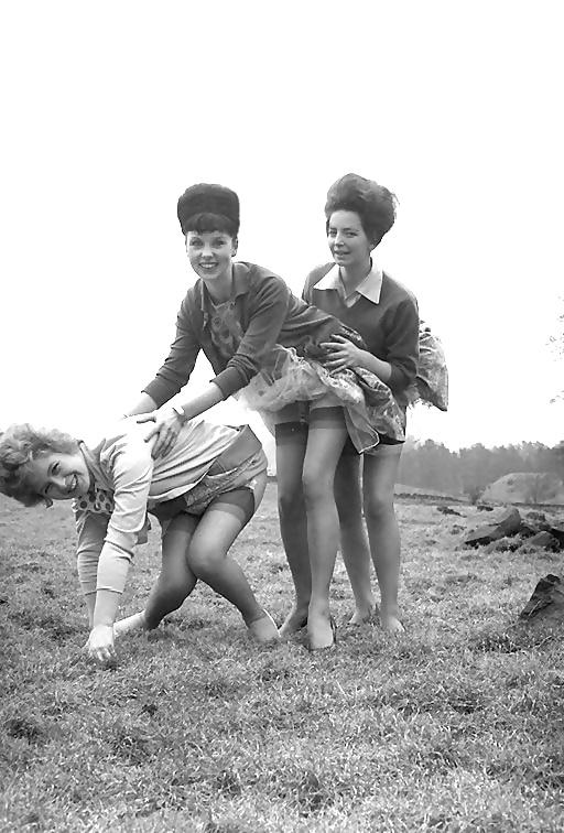 11P White panties 39:Vintage outside fun.