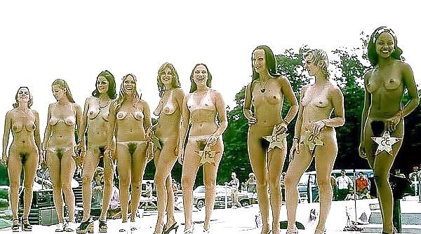 23P MÄDCHEN ZUSAMMEN VINTAGE HAARIGE PUSSY