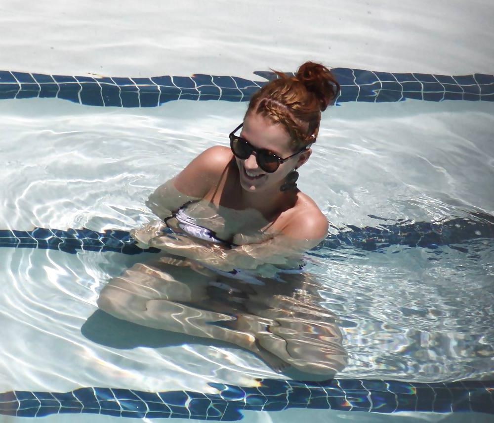 25P Katy Perry Bikini pool candids in Miami