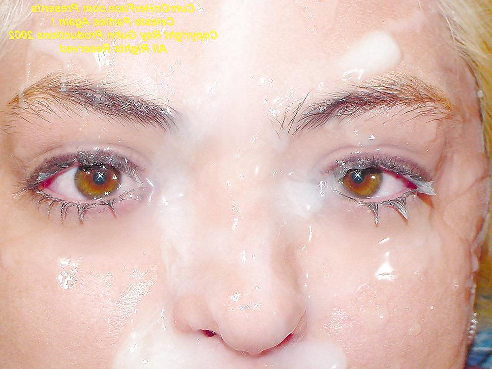 25P Cum on open eyes