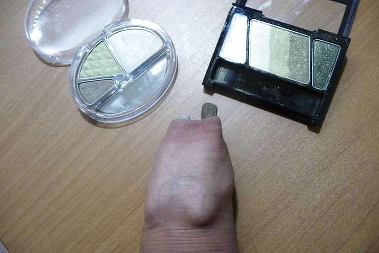 15P My cock and makeup (nail polish, eye shadow)