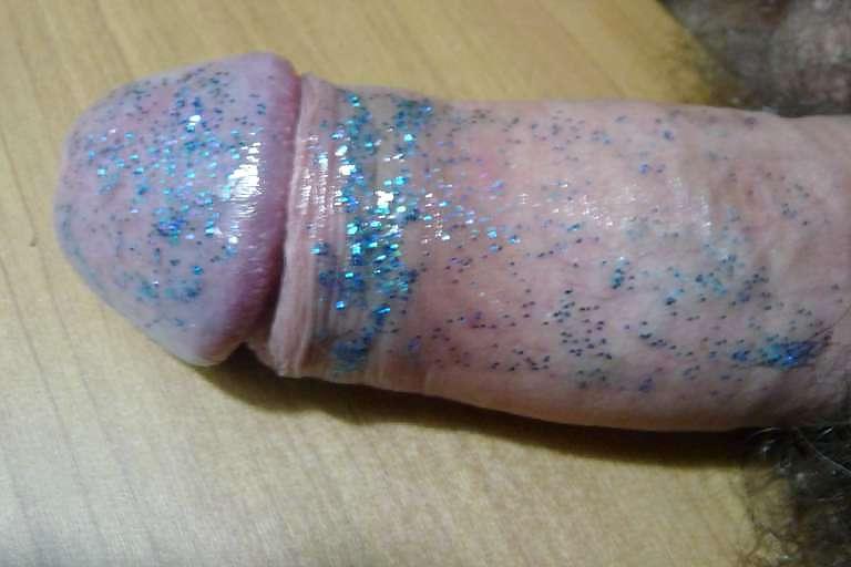 15P My cock and makeup (nail polish, eye shadow)