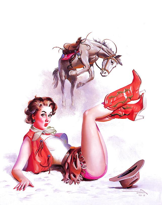 23P Vintage pin-up drawings 3 (non-nude)