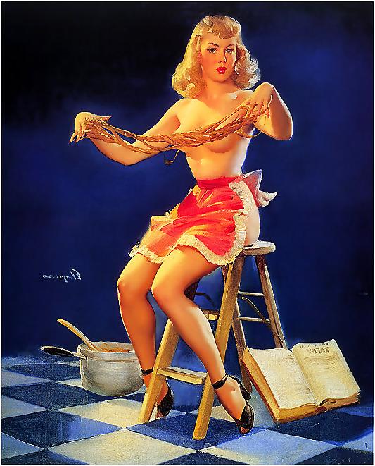 23P Vintage pin-up drawings 3 (non-nude)