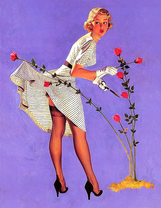 23P Vintage pin-up drawings 3 (non-nude)