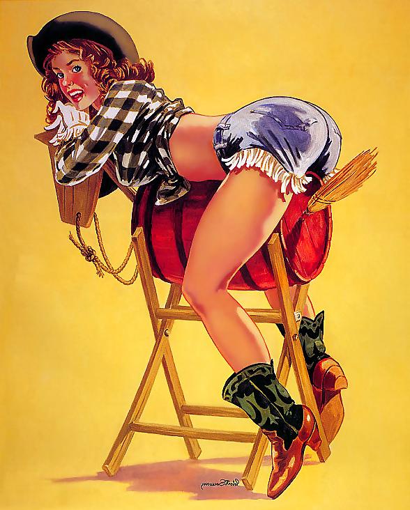 23P Vintage pin-up drawings 3 (non-nude)