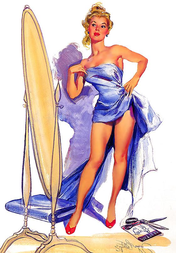 23P Vintage pin-up drawings 3 (non-nude)