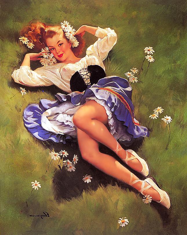 23P Vintage pin-up drawings 3 (non-nude)