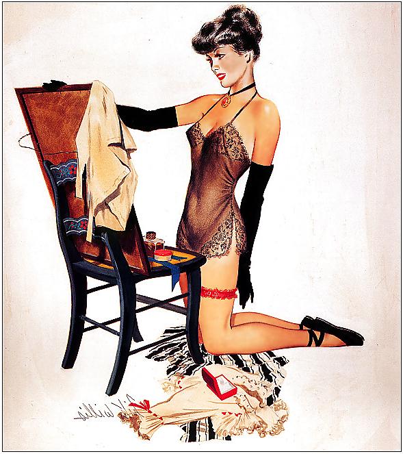 23P Vintage pin-up drawings 3 (non-nude)