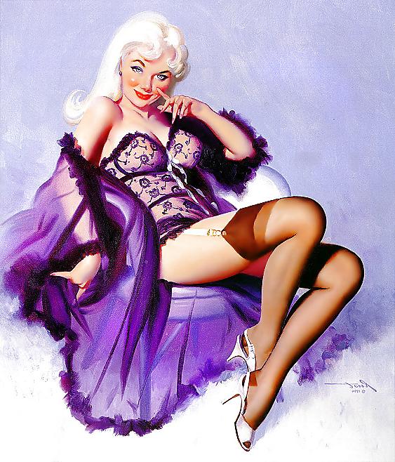 23P Vintage pin-up drawings 3 (non-nude)