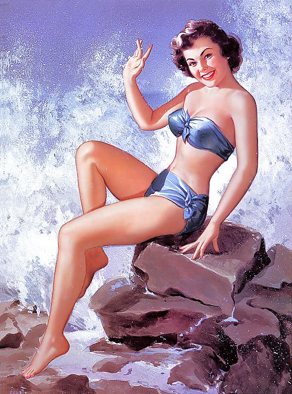 23P Vintage pin-up drawings 3 (non-nude)