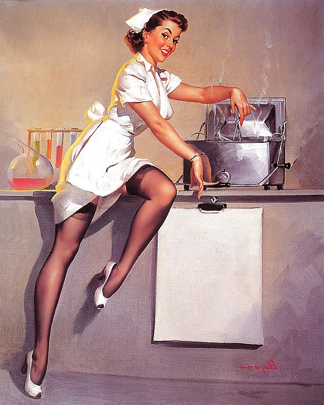 23P Vintage pin-up drawings 3 (non-nude)