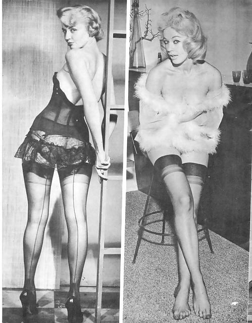 25P Vintage - Black Silk Stockings