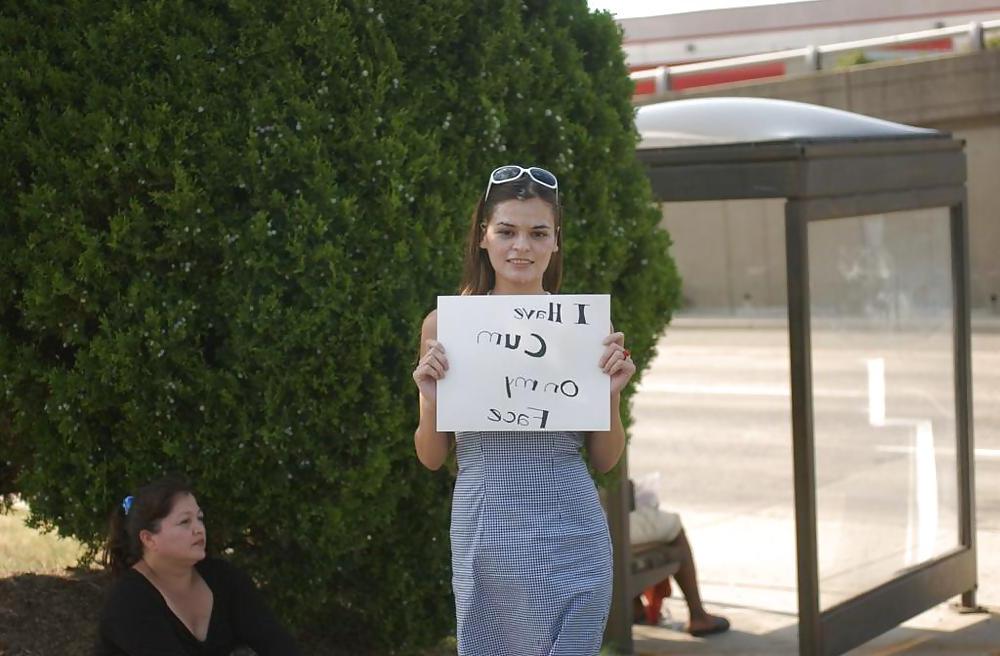 18P Cum girls in public
