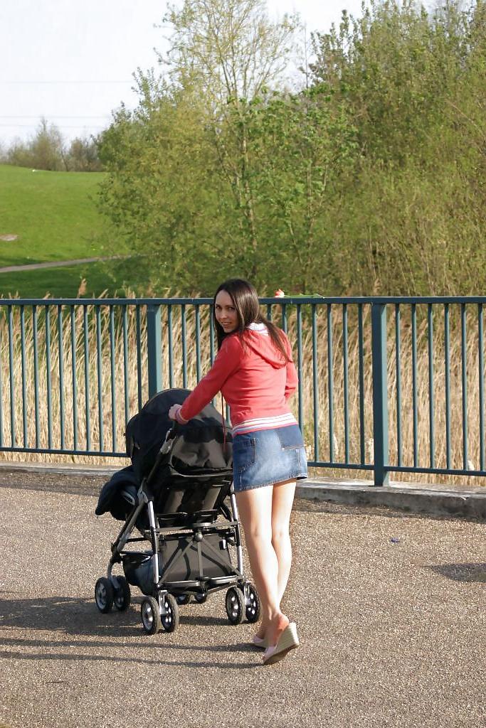 17P Nice young mom with stroller  - N. C. 