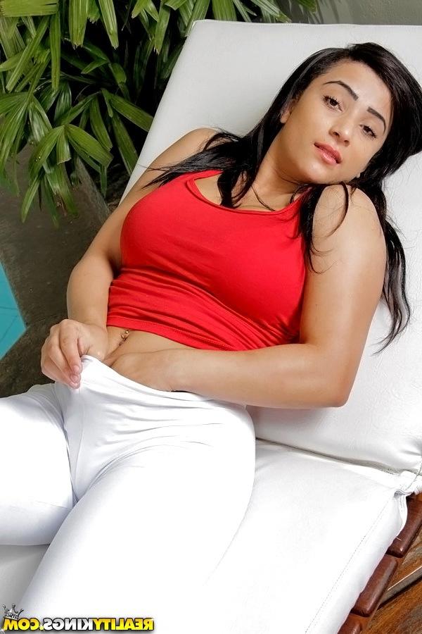 16P Graceful Latina fatty Suellen chooses the right time for masturbation