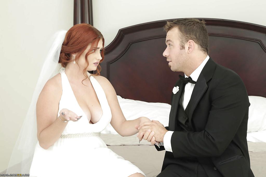 16P Fat redheaded chick Lennox Luxe banging cock in wedding attire