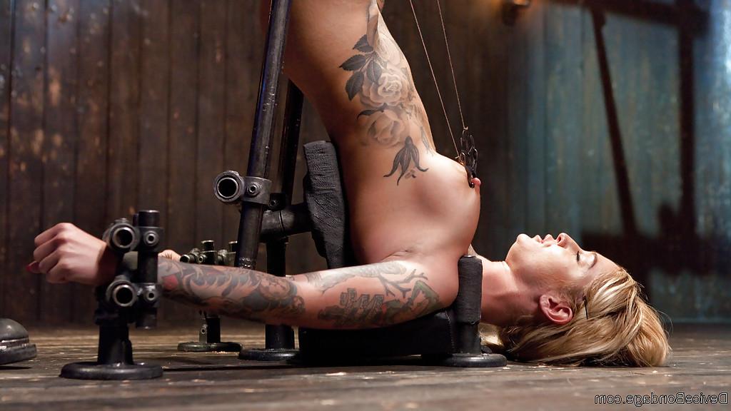 16P Top rated blond MILF Kleio Valentien tit tortured and flogged to submission