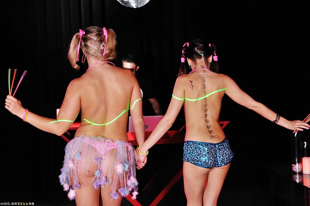 16P Lecherous party hotties have a fervent threesome with a well-hung dj