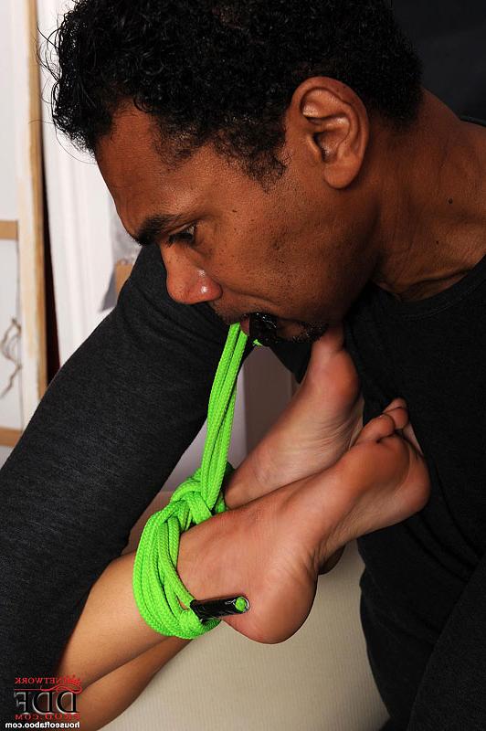 16P Victoria Tiffani is punished with a toy in interracial fetish game