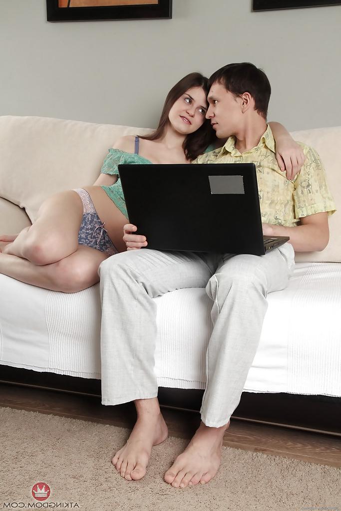 16P Young girl Anna Teilor has her hairy cunt licked out by boyfriend