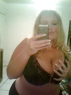 21P Blond big tits milf sucking dick
