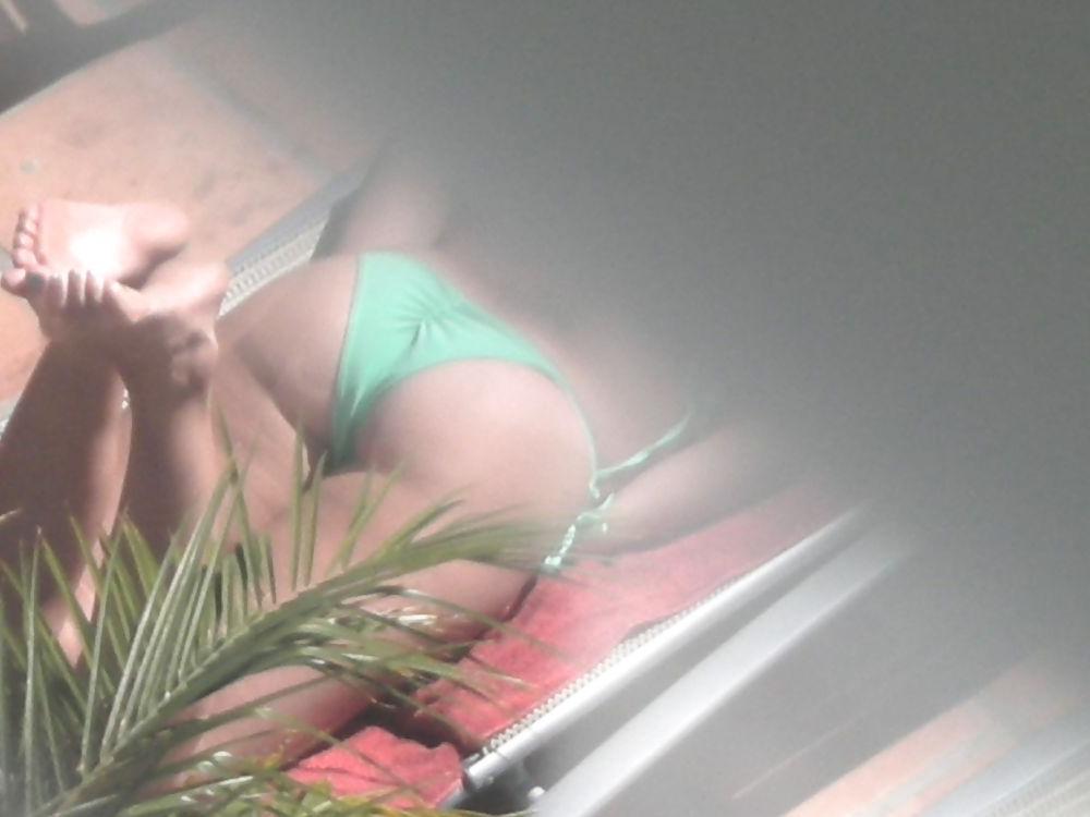 15P Sluts by the pool-Voyeur-Please rate and cooment 