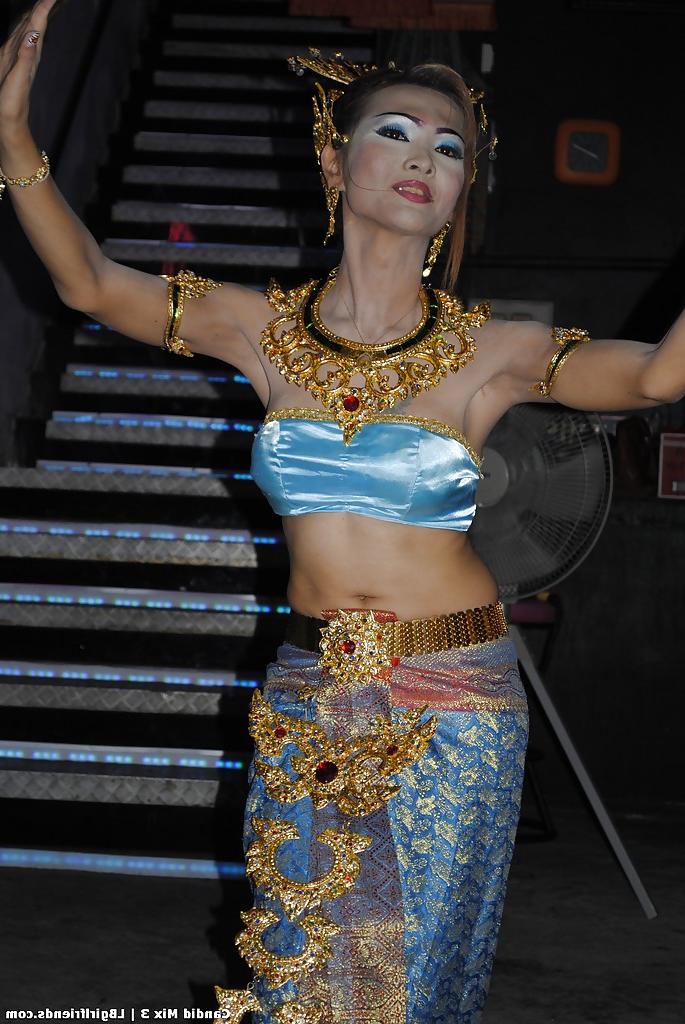 16P Exotic Thai ladyboys on public display in non nude series