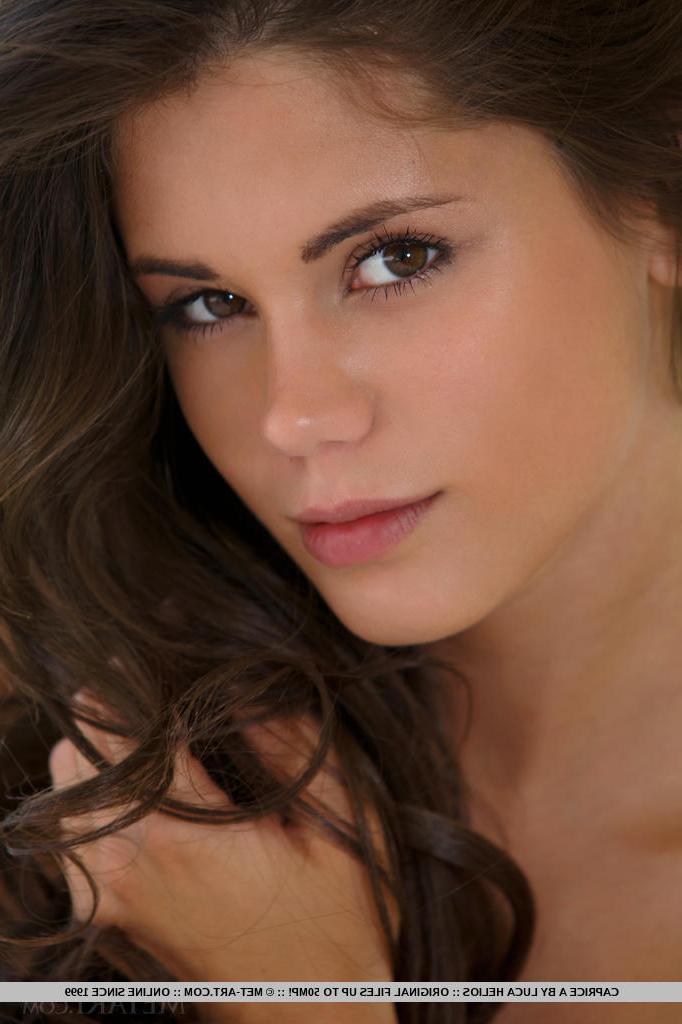 18P European lingerie model Caprice A undresses to pose for glamour spread