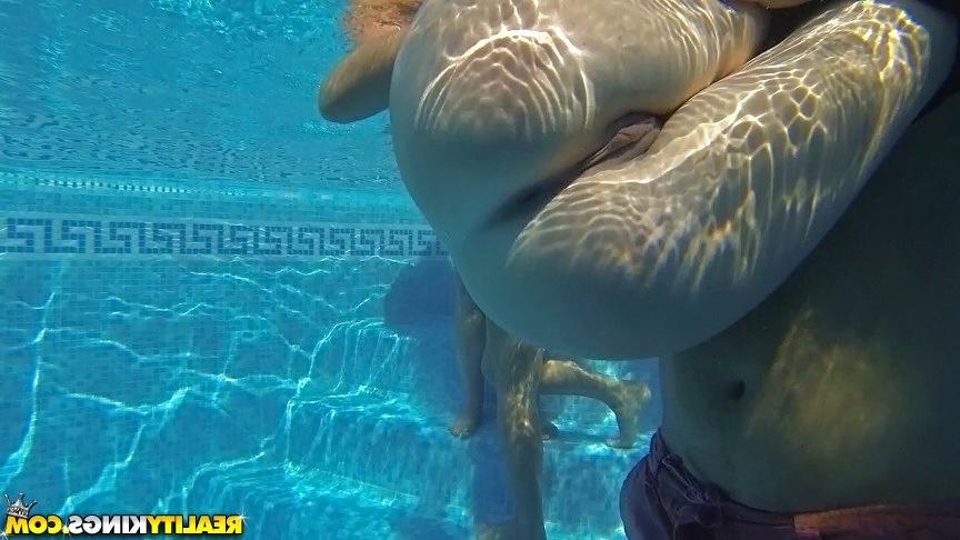 16P Seductive european sugars have some humping fun at the pool party